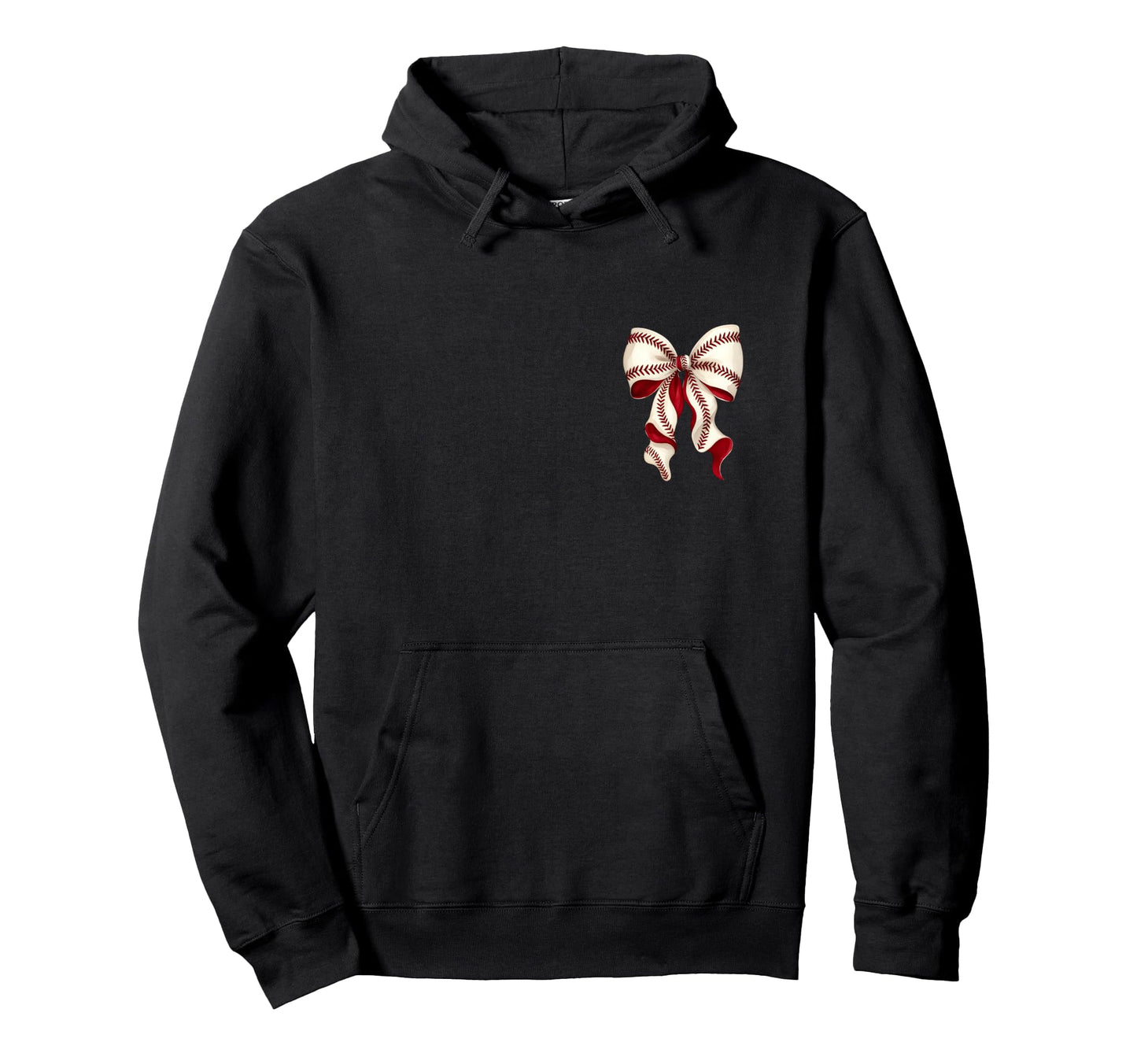 Tball Momma Teeball Front Back Coquette Hoodie - Streetwear Style Unisex - T-Shirt, Sweatshirt, Hoodie