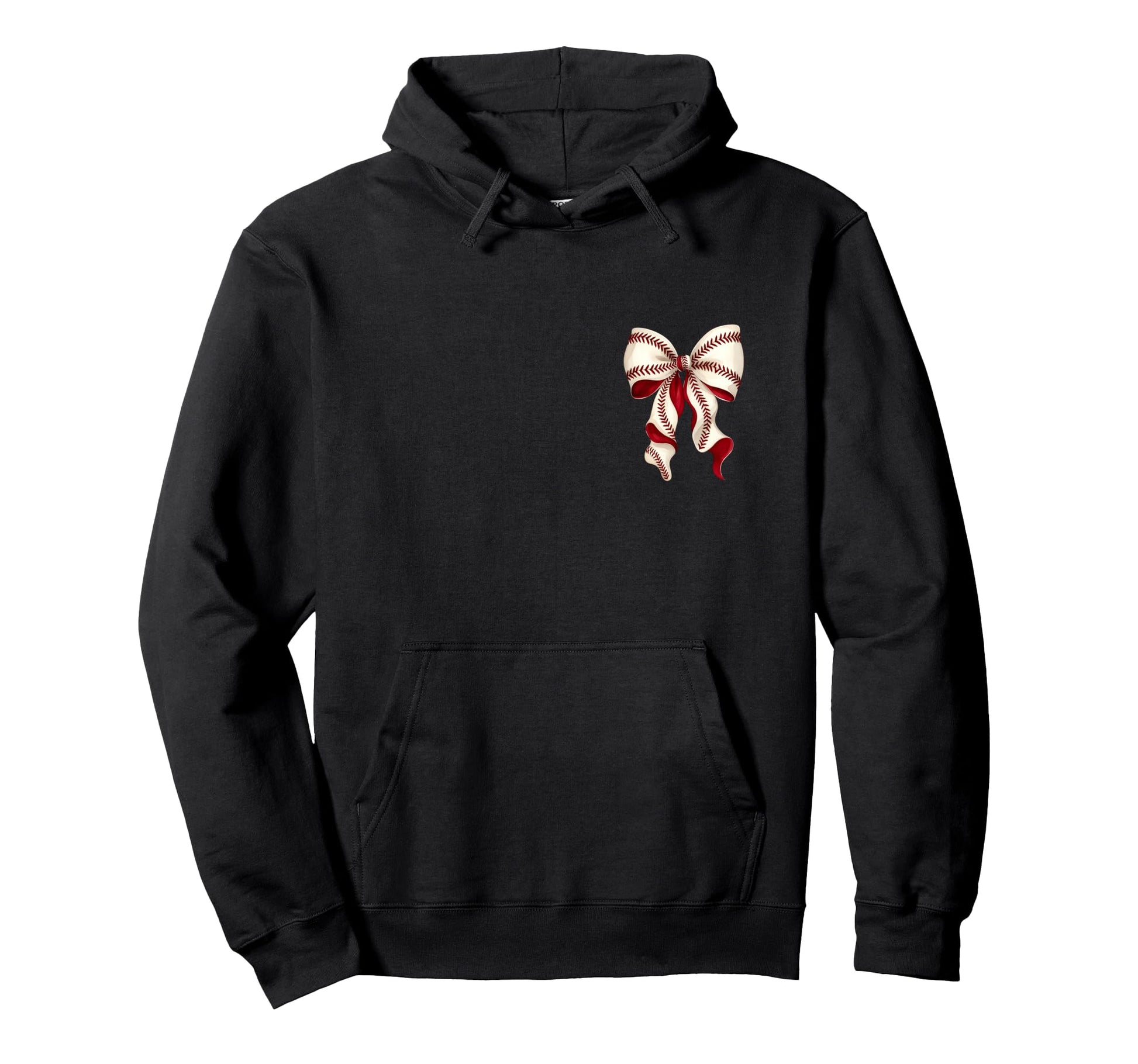 Tball Momma Teeball Front Back Coquette Hoodie - Streetwear Style Unisex - T-Shirt, Sweatshirt, Hoodie