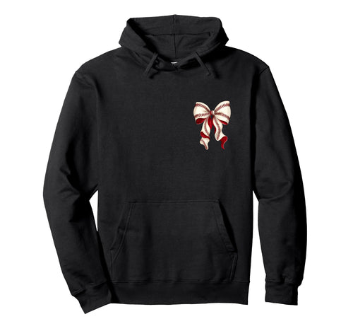Tball Momma Teeball Front Back Coquette Hoodie - Streetwear Style Unisex - T-Shirt, Sweatshirt, Hoodie