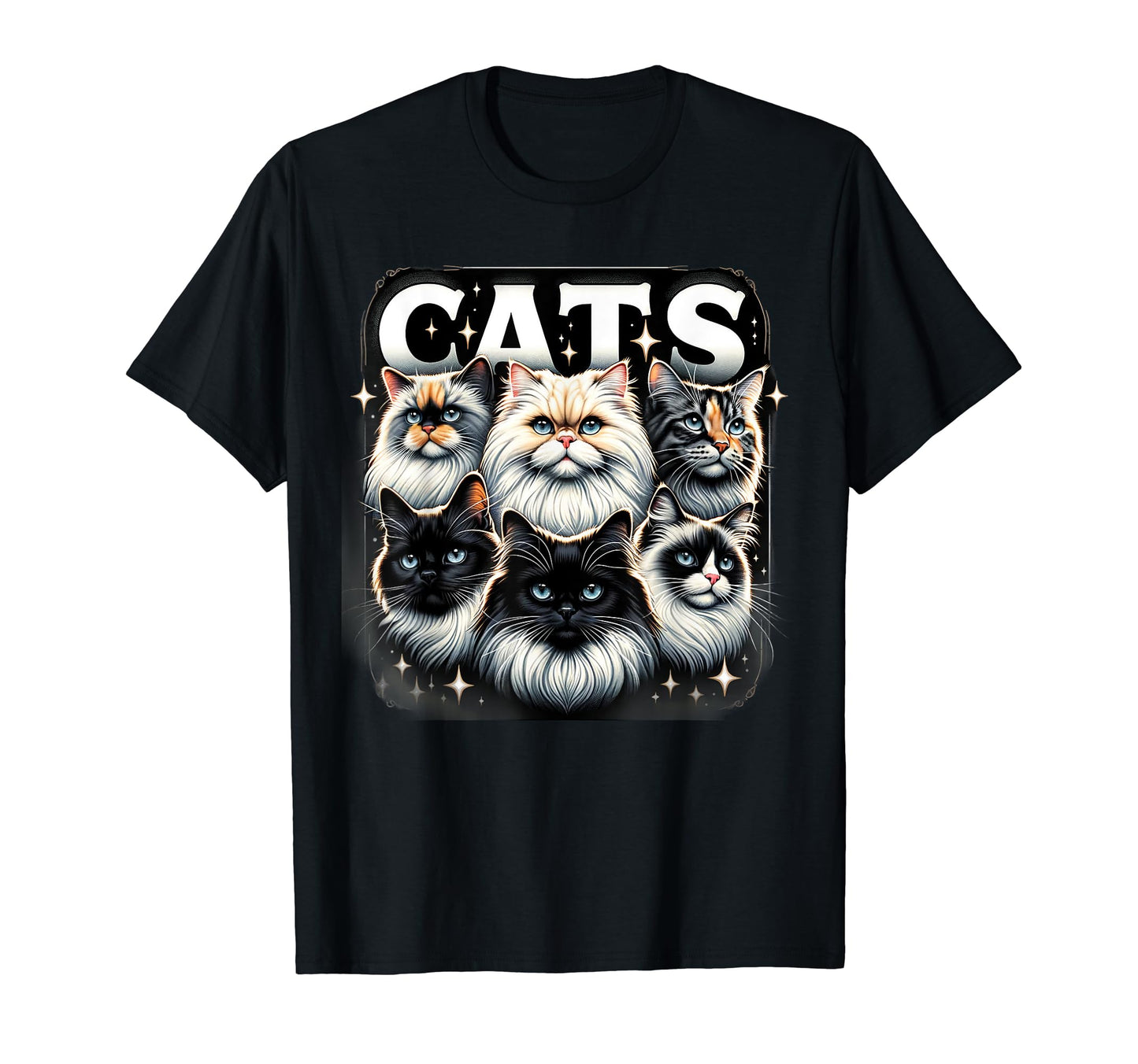 Cat Bootleg Grunge 90S T-Shirt - Trendy Graphic for Adults - T-Shirt, Sweatshirt, Hoodie