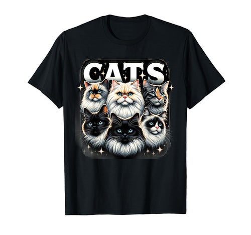 Cat Bootleg Grunge 90S T-Shirt - Trendy Graphic for Adults - T-Shirt, Sweatshirt, Hoodie