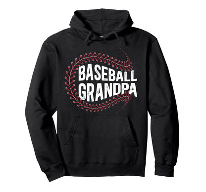 Baseball Grandpa Proud Grandpa Hoodie - Novelty Apparel for Adults - T-Shirt, Sweatshirt, Hoodie