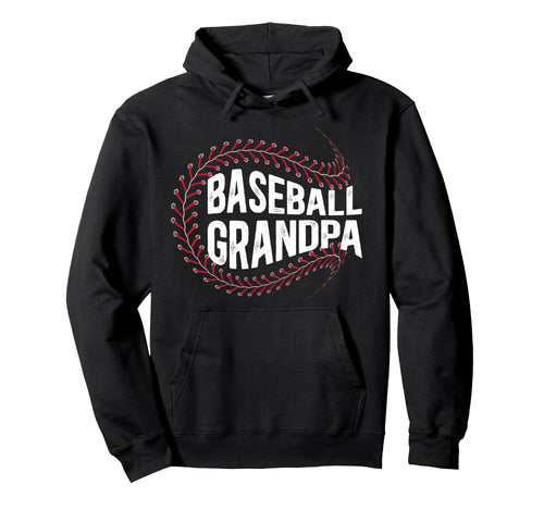 Baseball Grandpa Proud Grandpa Hoodie - Novelty Apparel for Adults - T-Shirt, Sweatshirt, Hoodie