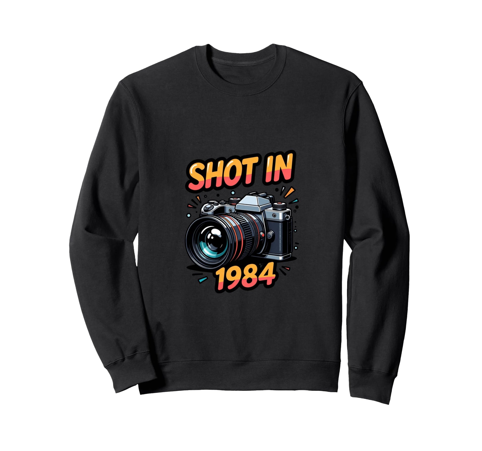 Photographer 1984 Camera Lover Photo Sweatshirt - Streetwear Style Unisex - T-Shirt, Sweatshirt, Hoodie
