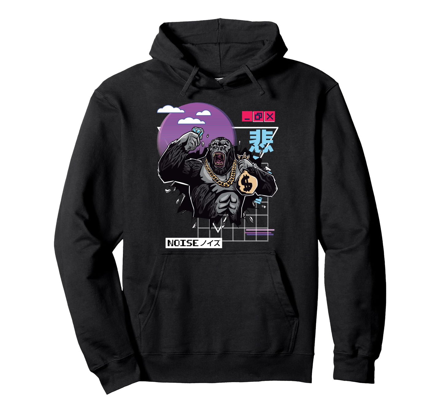 Vaporwave Kawaii Aesthetic Japanese Hoodie - Streetwear Style for Adults - T-Shirt, Sweatshirt, Hoodie