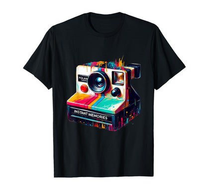 Instant Memories Camera Collector T-Shirt - Unique Graphic Men Women - T-Shirt, Sweatshirt, Hoodie