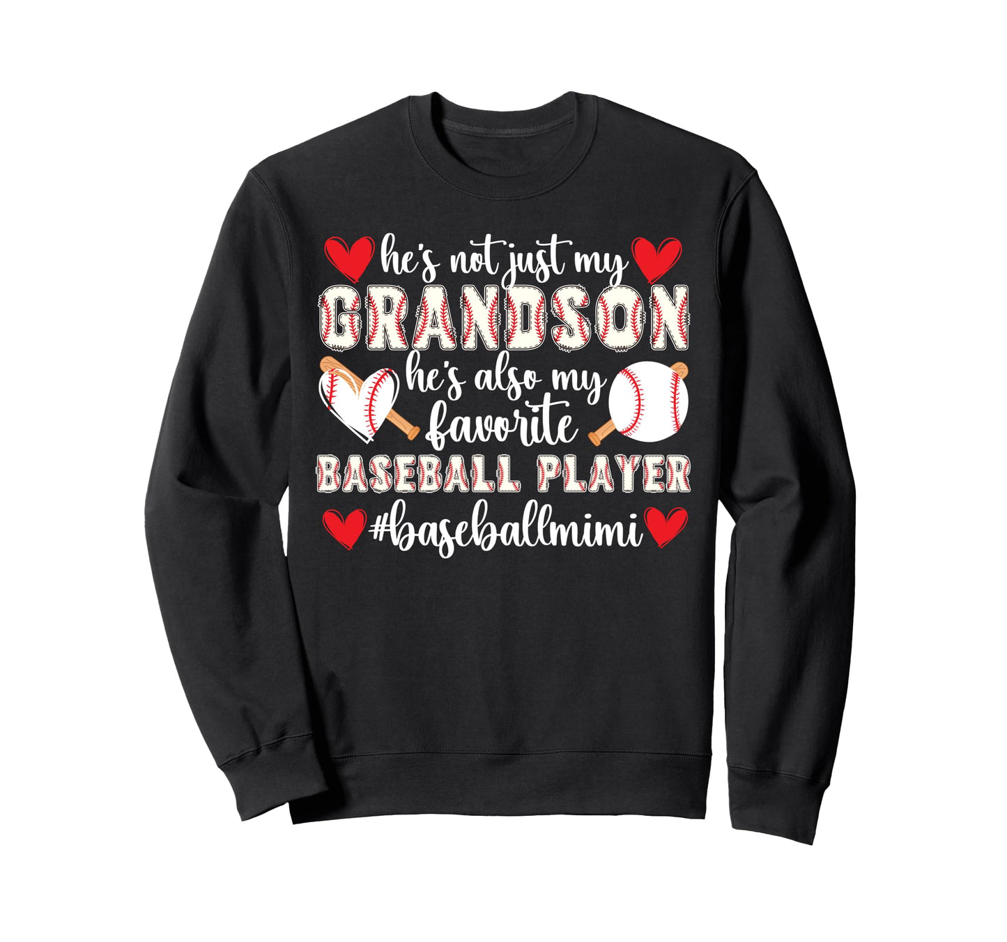 Proud Baseball Mimi Grandma Mimi Sweatshirt - Minimalist Print for Adults - T-Shirt, Sweatshirt, Hoodie
