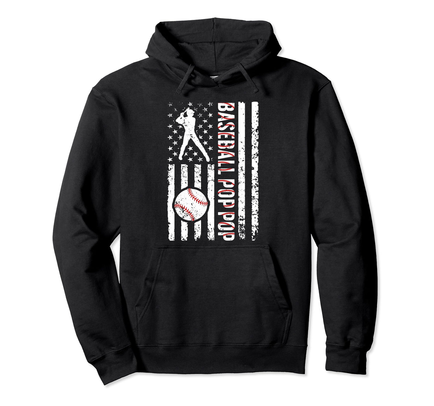 Baseball Pop Pop Baseball Player Hoodie - Casual Everyday Wear for Adults - T-Shirt, Sweatshirt, Hoodie