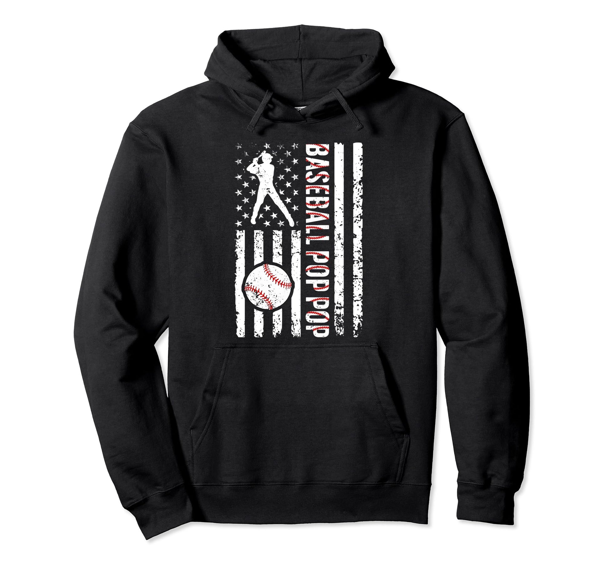 Baseball Pop Pop Baseball Player Hoodie - Casual Everyday Wear for Adults - T-Shirt, Sweatshirt, Hoodie