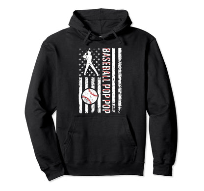 Baseball Pop Pop Baseball Player Hoodie - Casual Everyday Wear for Adults - T-Shirt, Sweatshirt, Hoodie