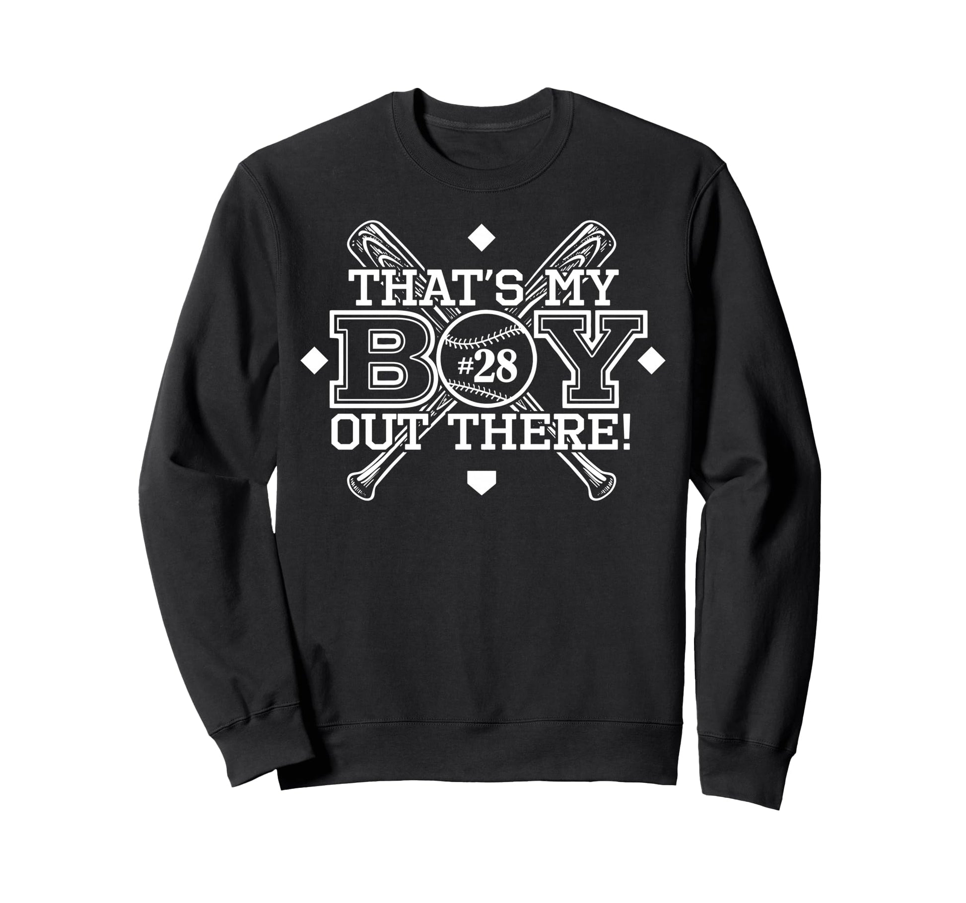 Baseball Mom Dad Thats My Proud Sweatshirt - Casual Everyday Wear Unisex - T-Shirt, Sweatshirt, Hoodie