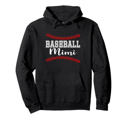 Baseball Mimi Proud Baseball Grandma Hoodie - Unique Graphic Men Women - T-Shirt, Sweatshirt, Hoodie