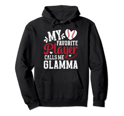 My Favorite Baseball Player Hoodie - Casual Everyday Wear for Adults - T-Shirt, Sweatshirt, Hoodie