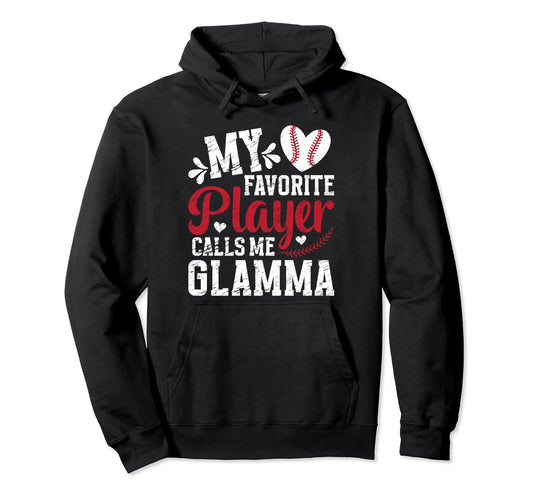 My Favorite Baseball Player Hoodie - Casual Everyday Wear for Adults - T-Shirt, Sweatshirt, Hoodie