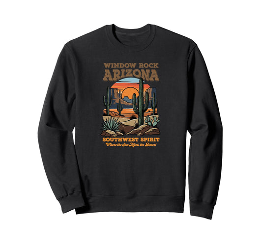 Window Rock Arizona Desert Sunset Sweatshirt - Novelty Apparel Men Women - T-Shirt, Sweatshirt, Hoodie