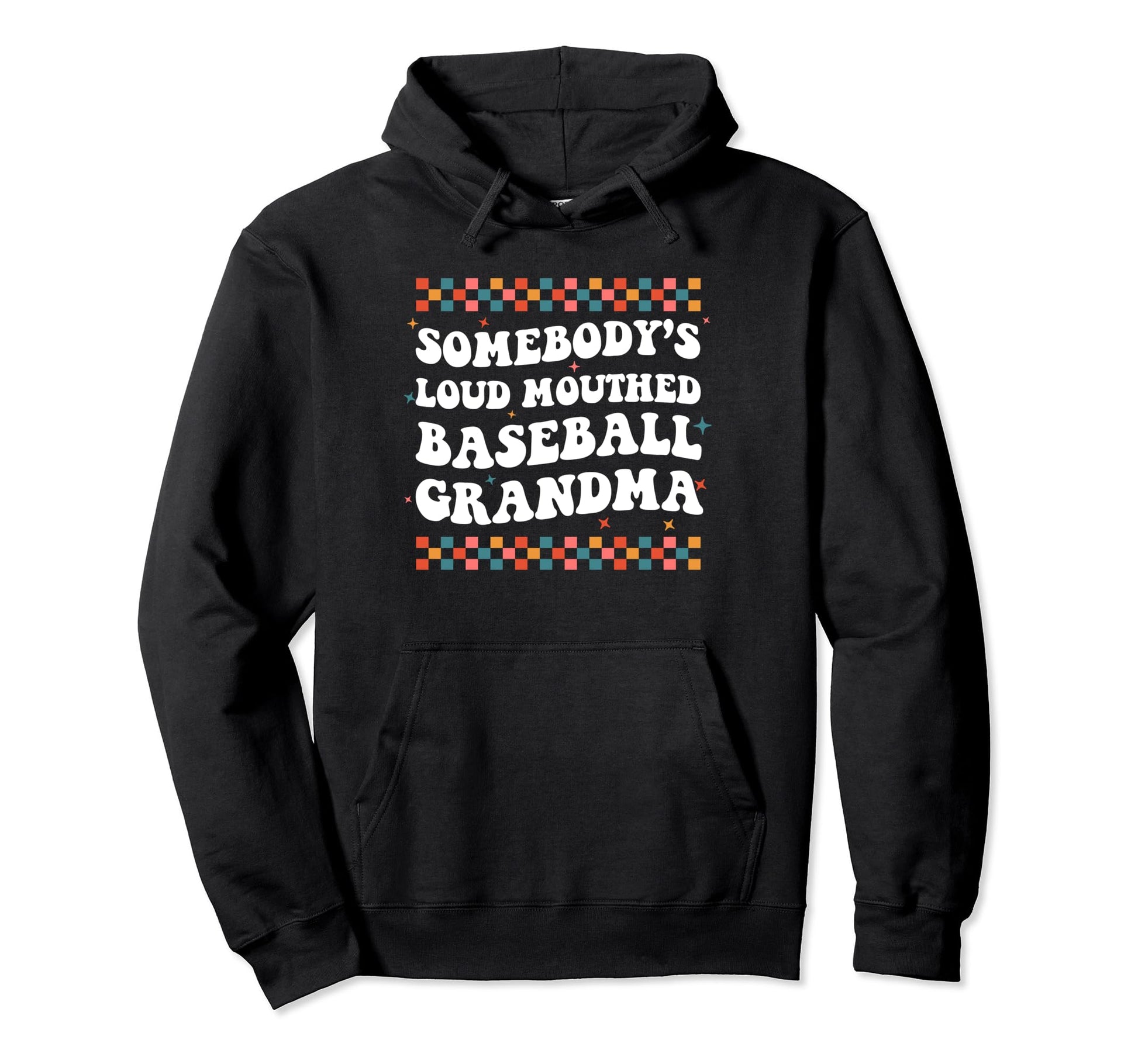Somebodys Loud Mouthed Baseball Grandma Hoodie - Custom Art Print Men Women - T-Shirt, Sweatshirt, Hoodie