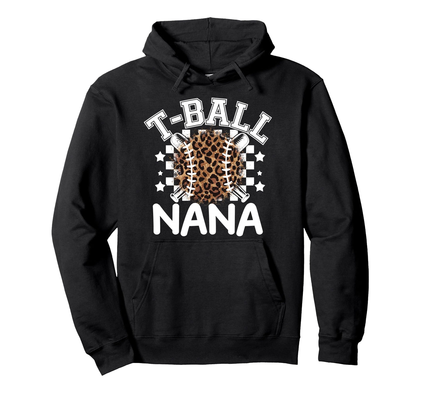 T Ball Teeball Nana Leopard Cheetah Hoodie - Custom Art Print for Adults - T-Shirt, Sweatshirt, Hoodie