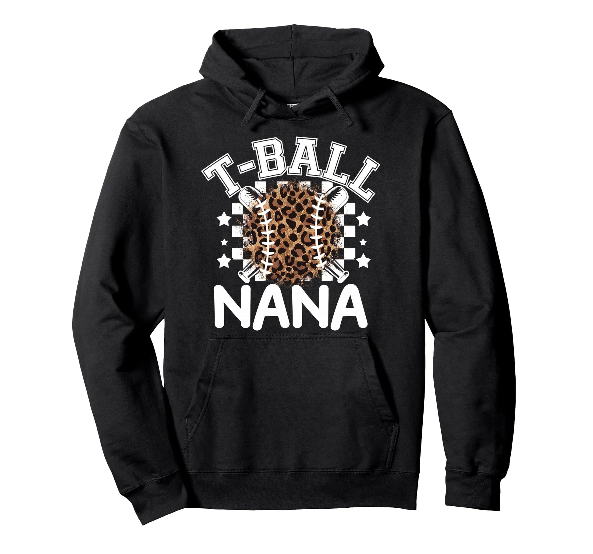 T Ball Teeball Nana Leopard Cheetah Hoodie - Custom Art Print for Adults - T-Shirt, Sweatshirt, Hoodie