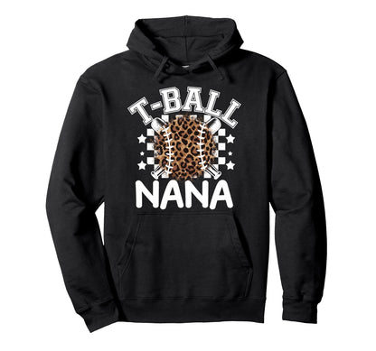 T Ball Teeball Nana Leopard Cheetah Hoodie - Custom Art Print for Adults - T-Shirt, Sweatshirt, Hoodie
