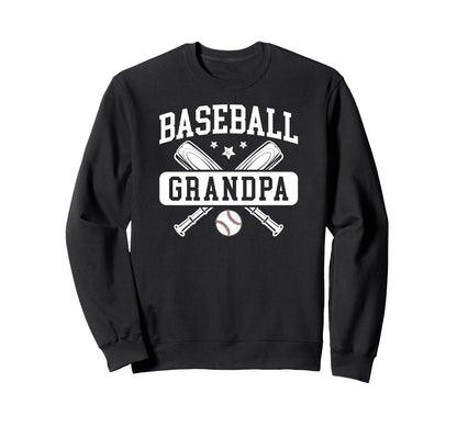 Baseball Grandpa Proud Baseball Sweatshirt - Graphic Print Men Women - T-Shirt, Sweatshirt, Hoodie