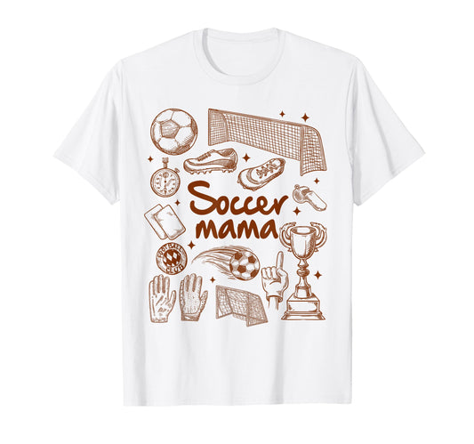 Soccer Mama Soccer Mom Loud Proud T-Shirt - Novelty Apparel for Adults - T-Shirt, Sweatshirt, Hoodie