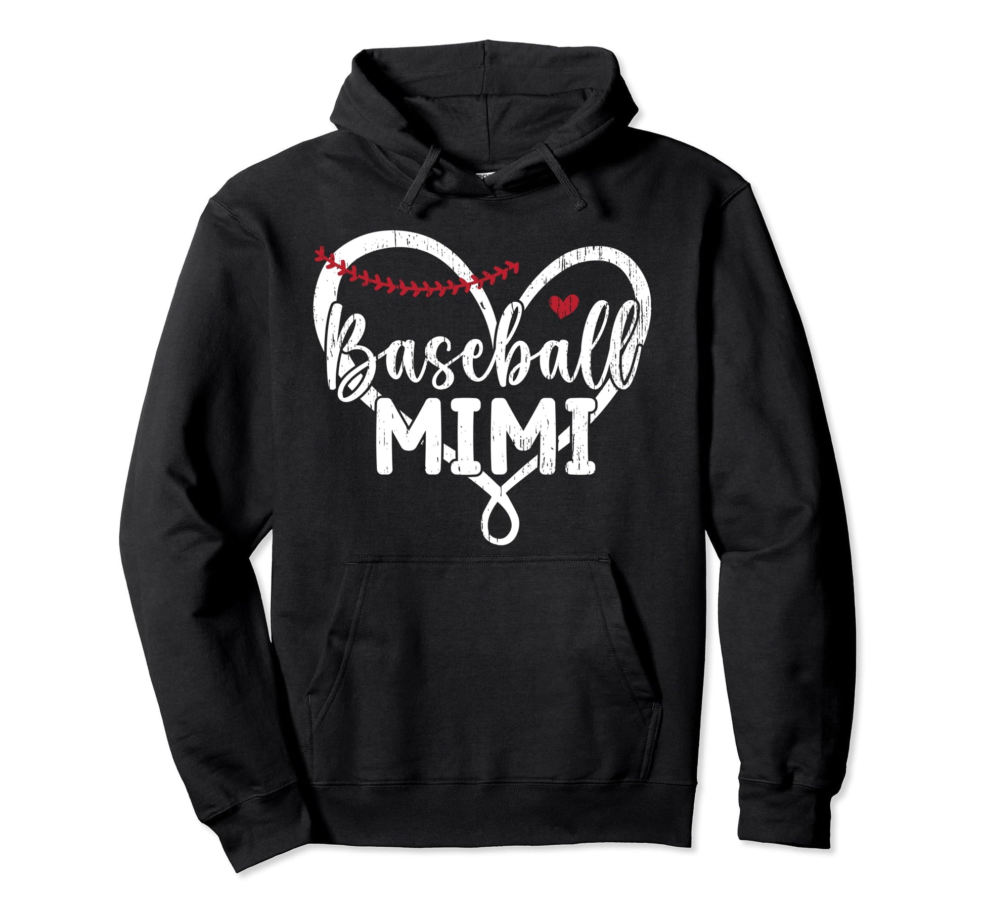 Baseball Mimi Heart Mimi Baseball Hoodie - Novelty Apparel for Adults - T-Shirt, Sweatshirt, Hoodie