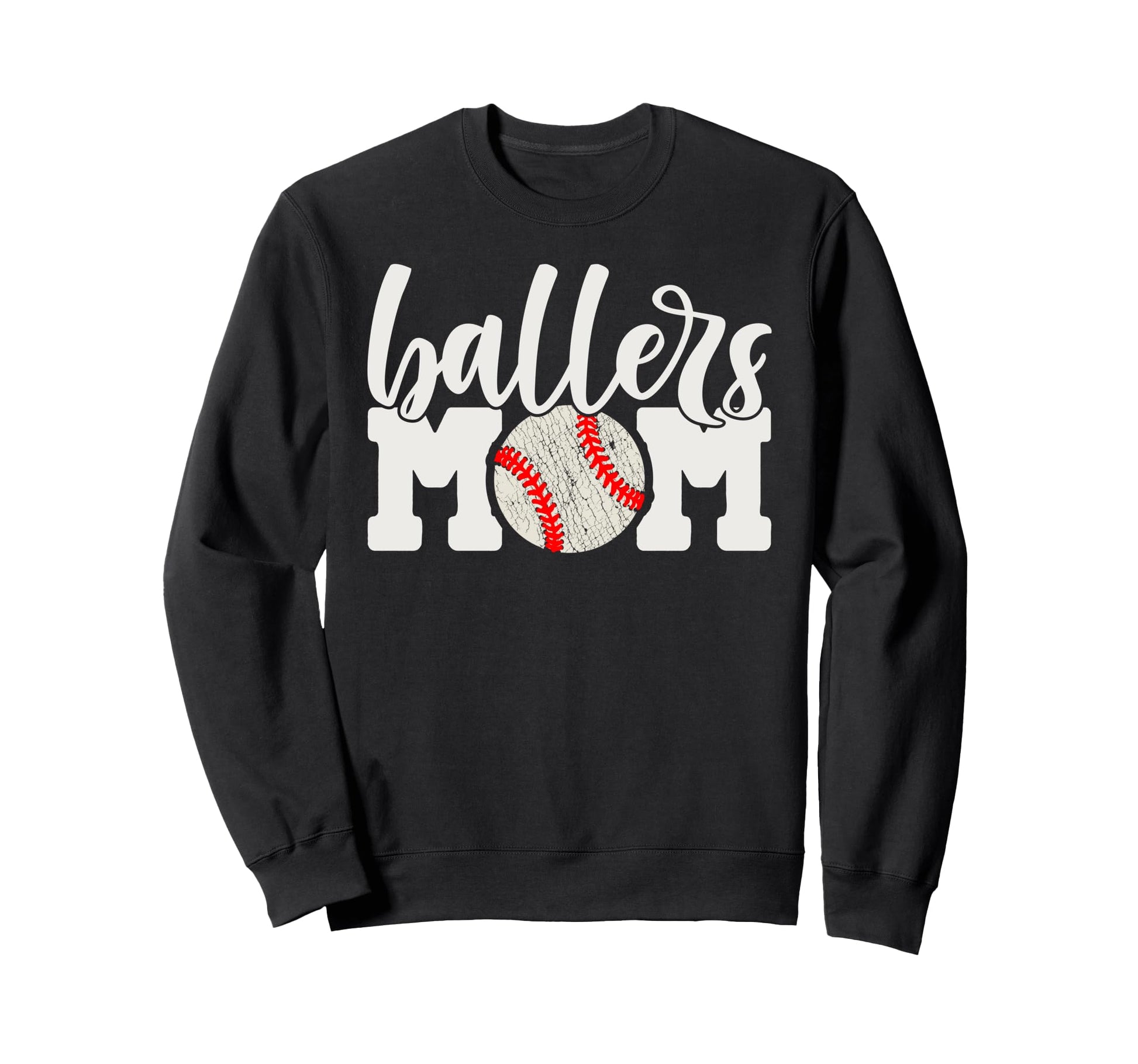 Ballers Mom Gift Baseball Sweatshirt - Aesthetic Graphic for Adults - T-Shirt, Sweatshirt, Hoodie