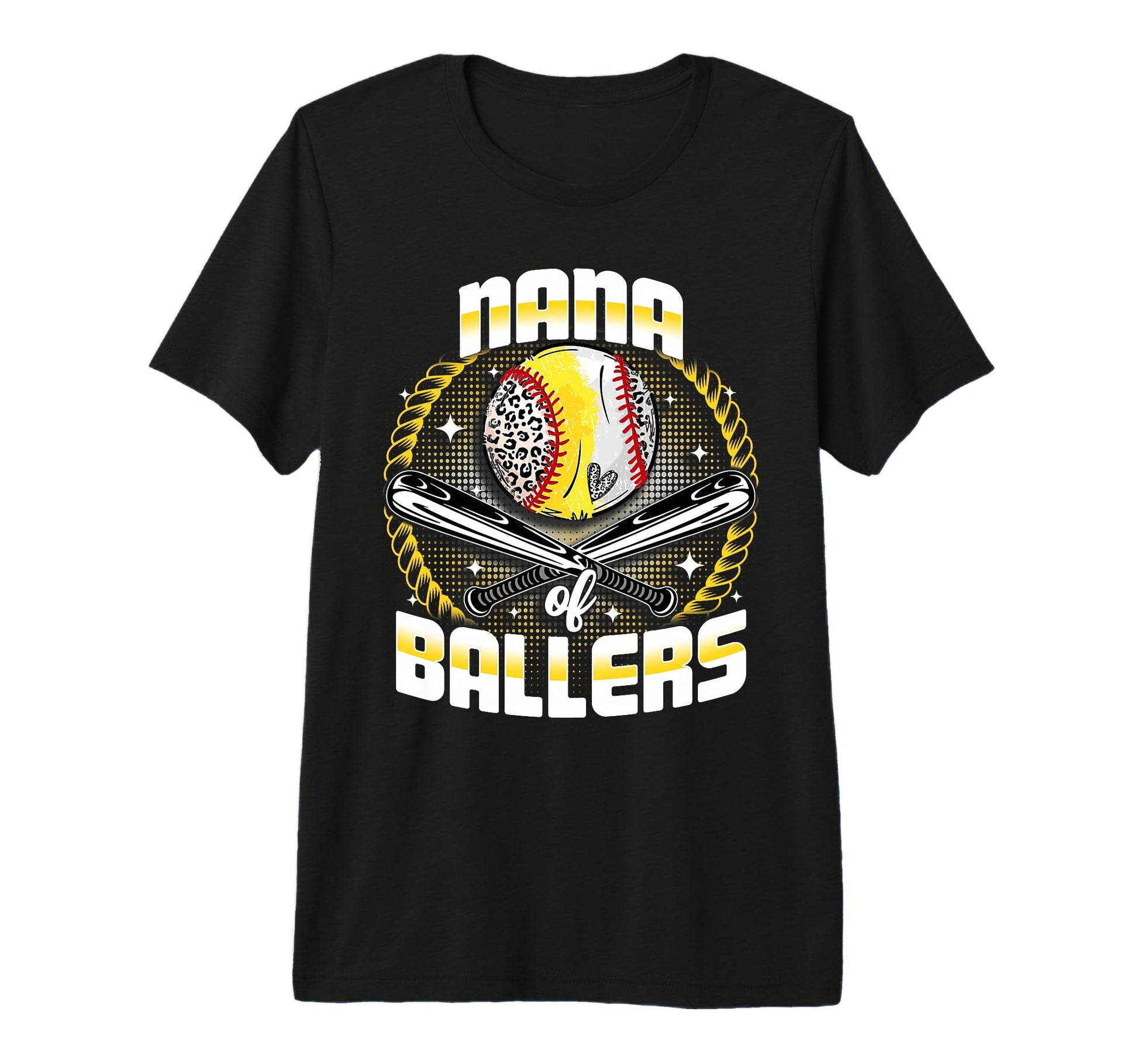 Baseball Softball Nana Ballers Mothers T-Shirt - Novelty Apparel Men Women - T-Shirt, Sweatshirt, Hoodie