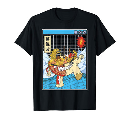 Ramen Noodles X Ray Kawaii Grid T-Shirt - Minimalist Print for Adults - T-Shirt, Sweatshirt, Hoodie