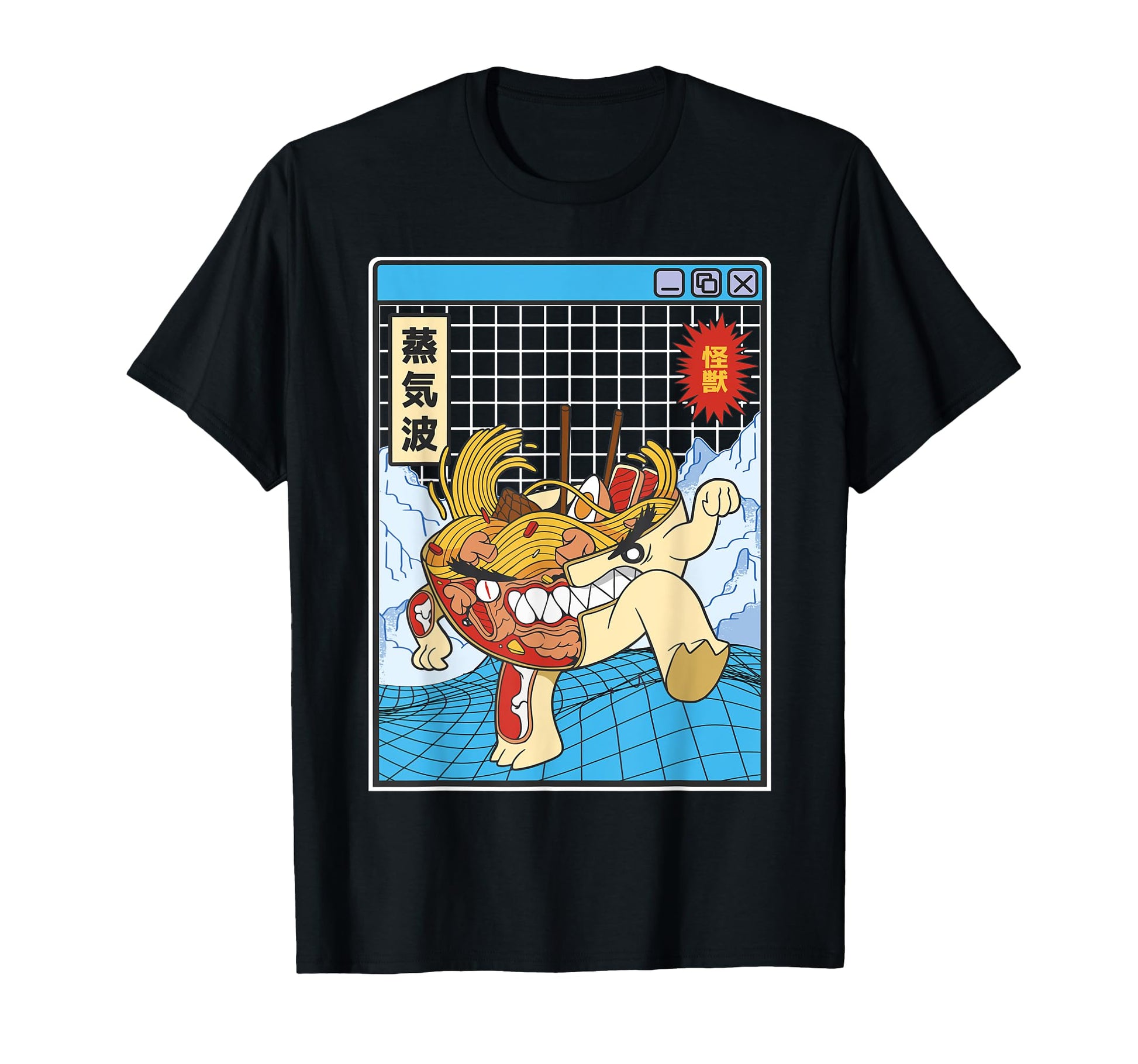 Angry Ramen Bowl X Ray Japan Otaku T-Shirt - Fun Novelty Design Men Women - T-Shirt, Sweatshirt, Hoodie