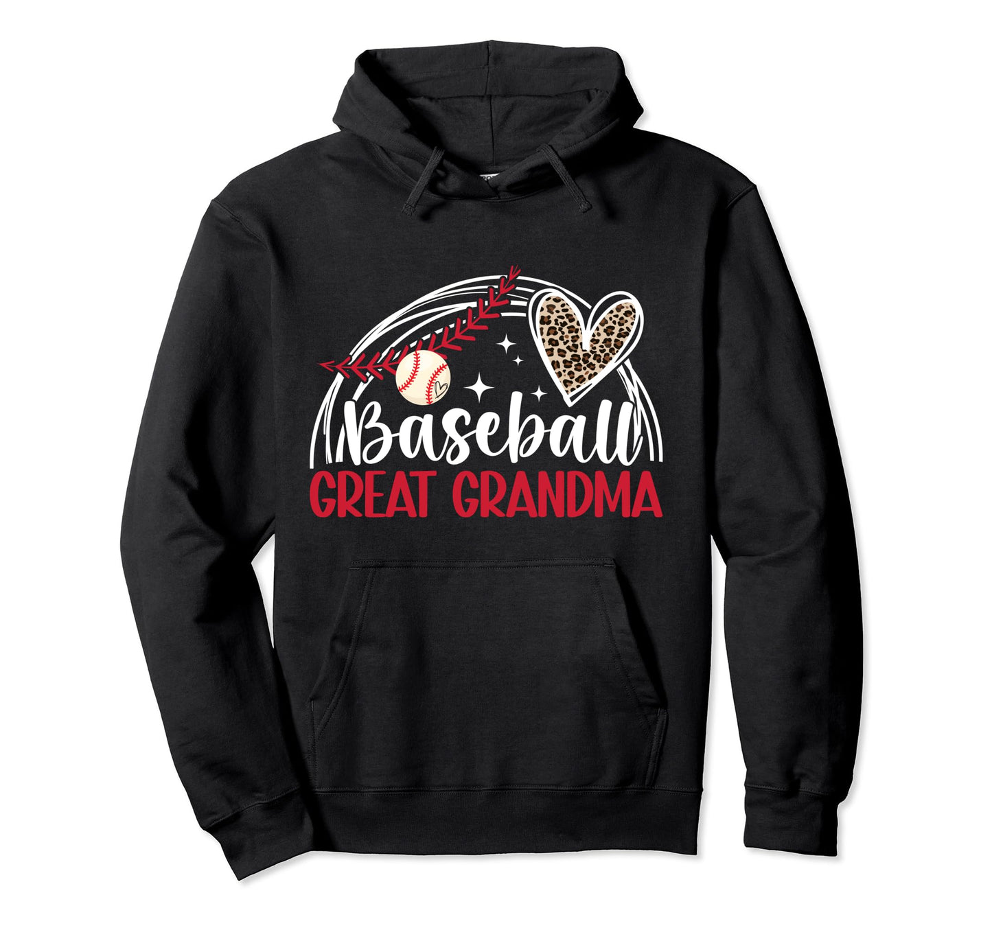 Baseball Great Grandma Baseball Player Hoodie - Aesthetic Graphic Unisex - T-Shirt, Sweatshirt, Hoodie