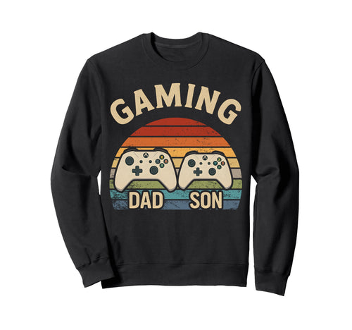 Dad Son Gamer Matching Controllers Sweatshirt - Graphic Print for Adults - T-Shirt, Sweatshirt, Hoodie