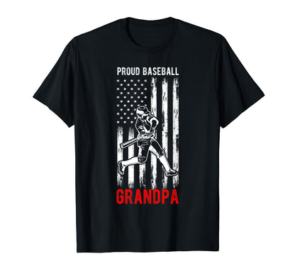 Proud Baseball Grandpa Family Team T-Shirt - Custom Art Print Men Women - T-Shirt, Sweatshirt, Hoodie
