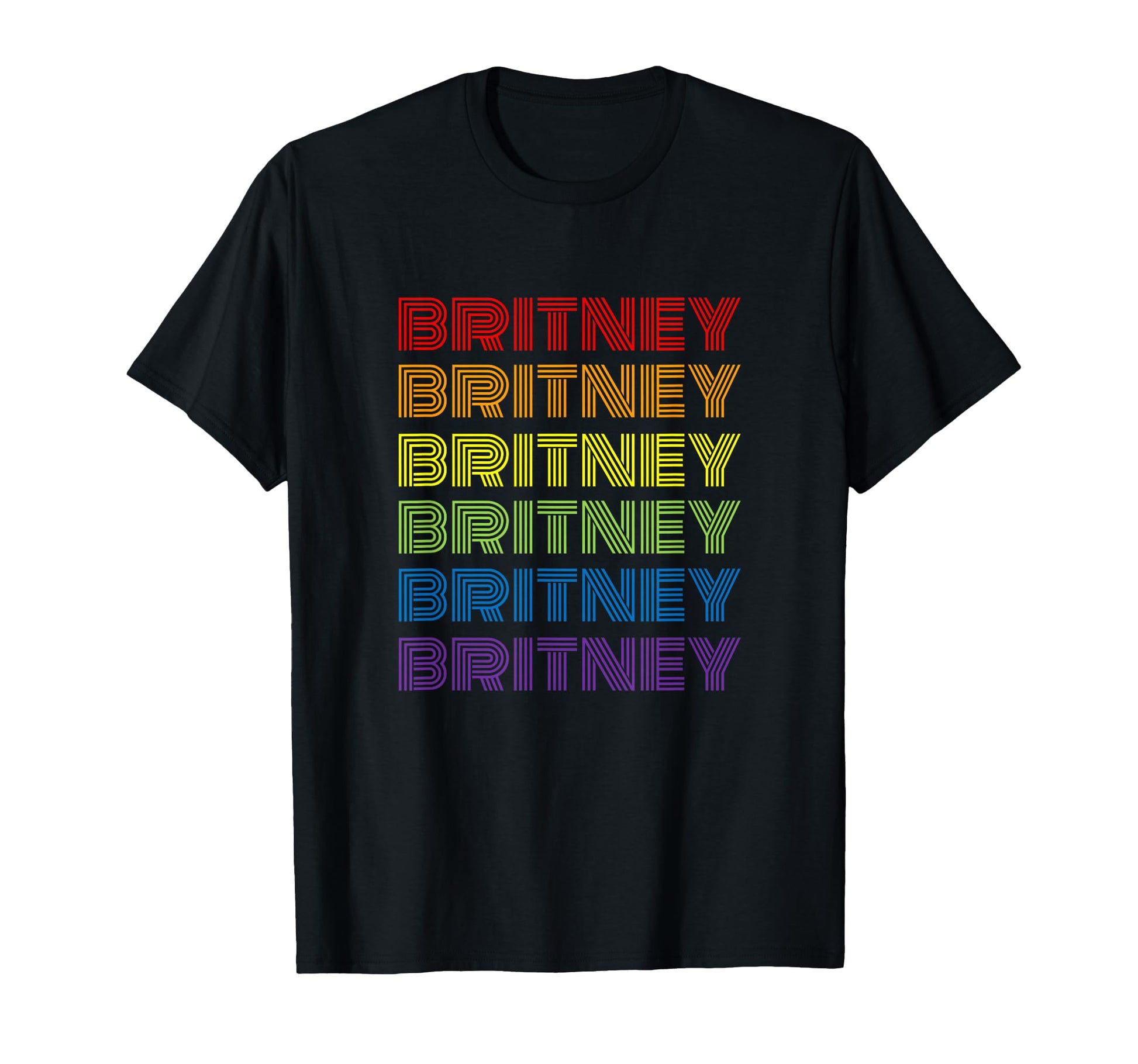 Britney Rainbow T-Shirt - Casual Everyday Wear for Adults - T-Shirt, Sweatshirt, Hoodie