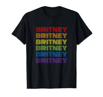 Britney Rainbow T-Shirt - Casual Everyday Wear for Adults - T-Shirt, Sweatshirt, Hoodie