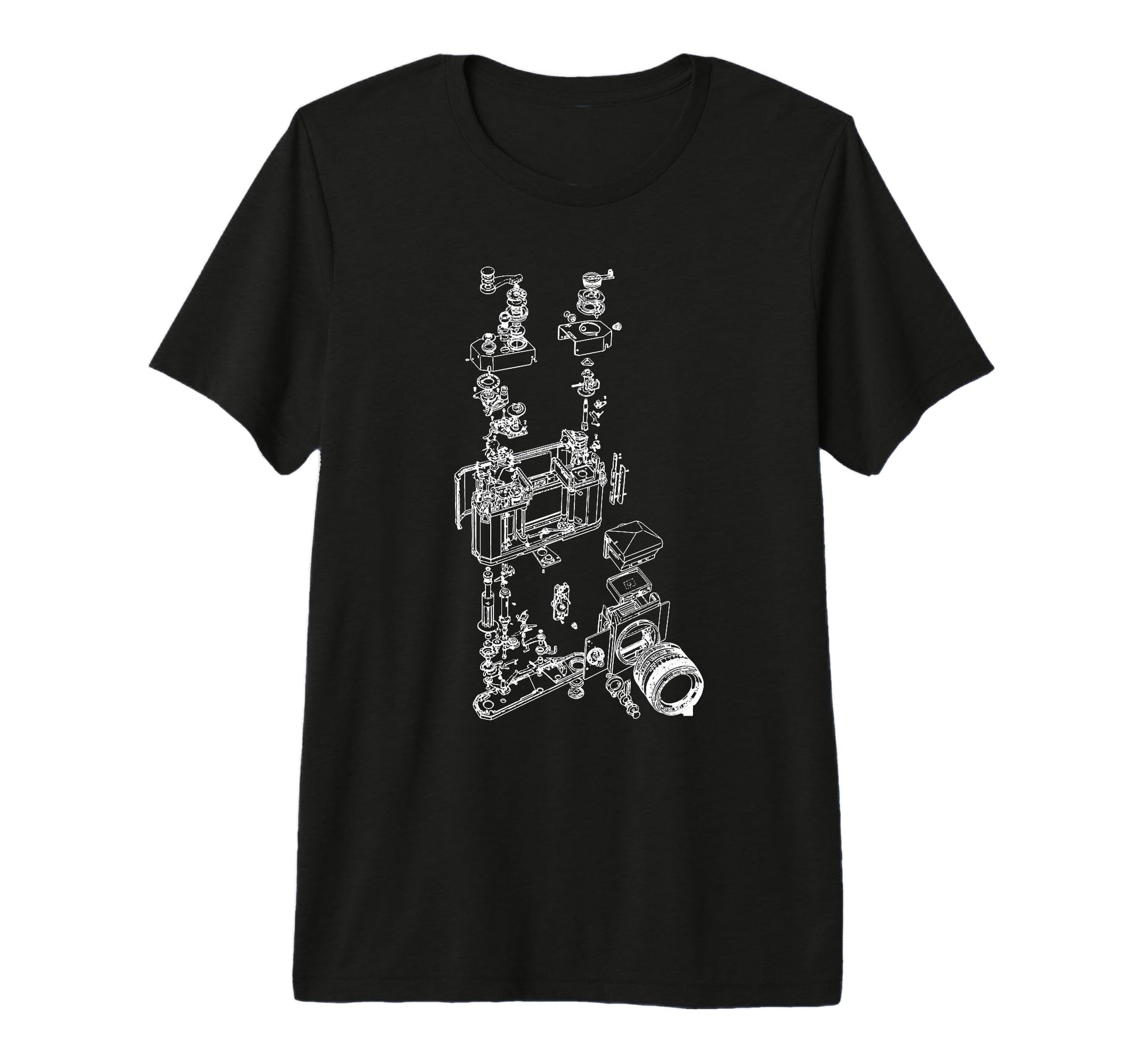 Film Camera Diagram Photography Tri T-Shirt - Unique Graphic Men Women - T-Shirt, Sweatshirt, Hoodie