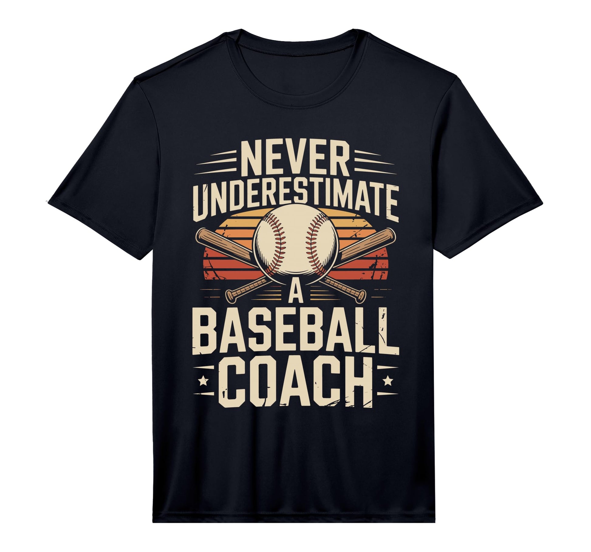 Mens Never Underestimate Baseball T-Shirt - Casual Everyday Wear Men Women - T-Shirt, Sweatshirt, Hoodie