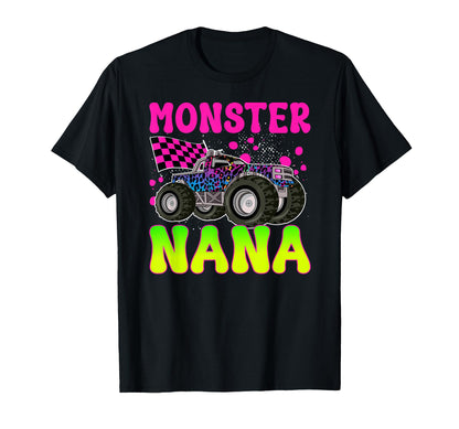 Monster Nana Proud Monster Truck T-Shirt - Casual Everyday Wear for Adults - T-Shirt, Sweatshirt, Hoodie