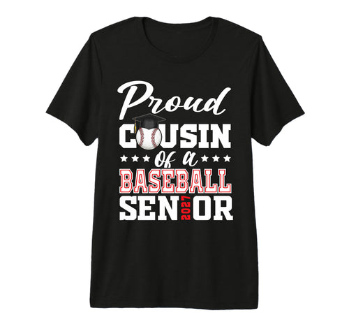 Proud Cousin Baseball Senior 2027 Tri T-Shirt - Minimalist Print Men Women - T-Shirt, Sweatshirt, Hoodie