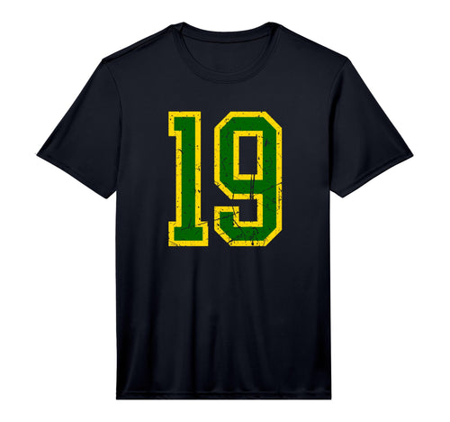 Distressed Green Yellow Sports Team T-Shirt - Unique Graphic Men Women - T-Shirt, Sweatshirt, Hoodie