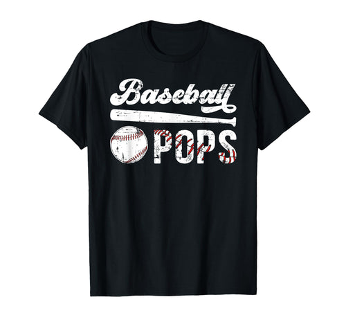 Baseball Pops Grandpa Pops T-Shirt - Fun Novelty Design for Adults - T-Shirt, Sweatshirt, Hoodie