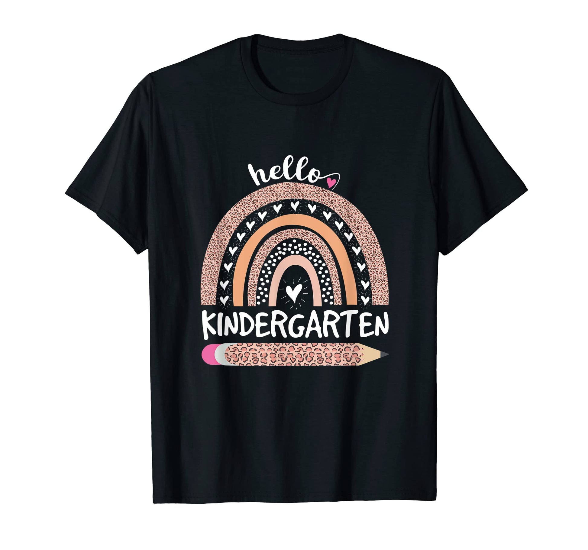 Hello Kindergarten Rainbow Teachers T-Shirt - Graphic Print Men Women - T-Shirt, Sweatshirt, Hoodie