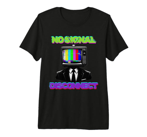 Tv Head Glitch Color Bars Surreal T-Shirt - Fun Novelty Design Men Women - T-Shirt, Sweatshirt, Hoodie