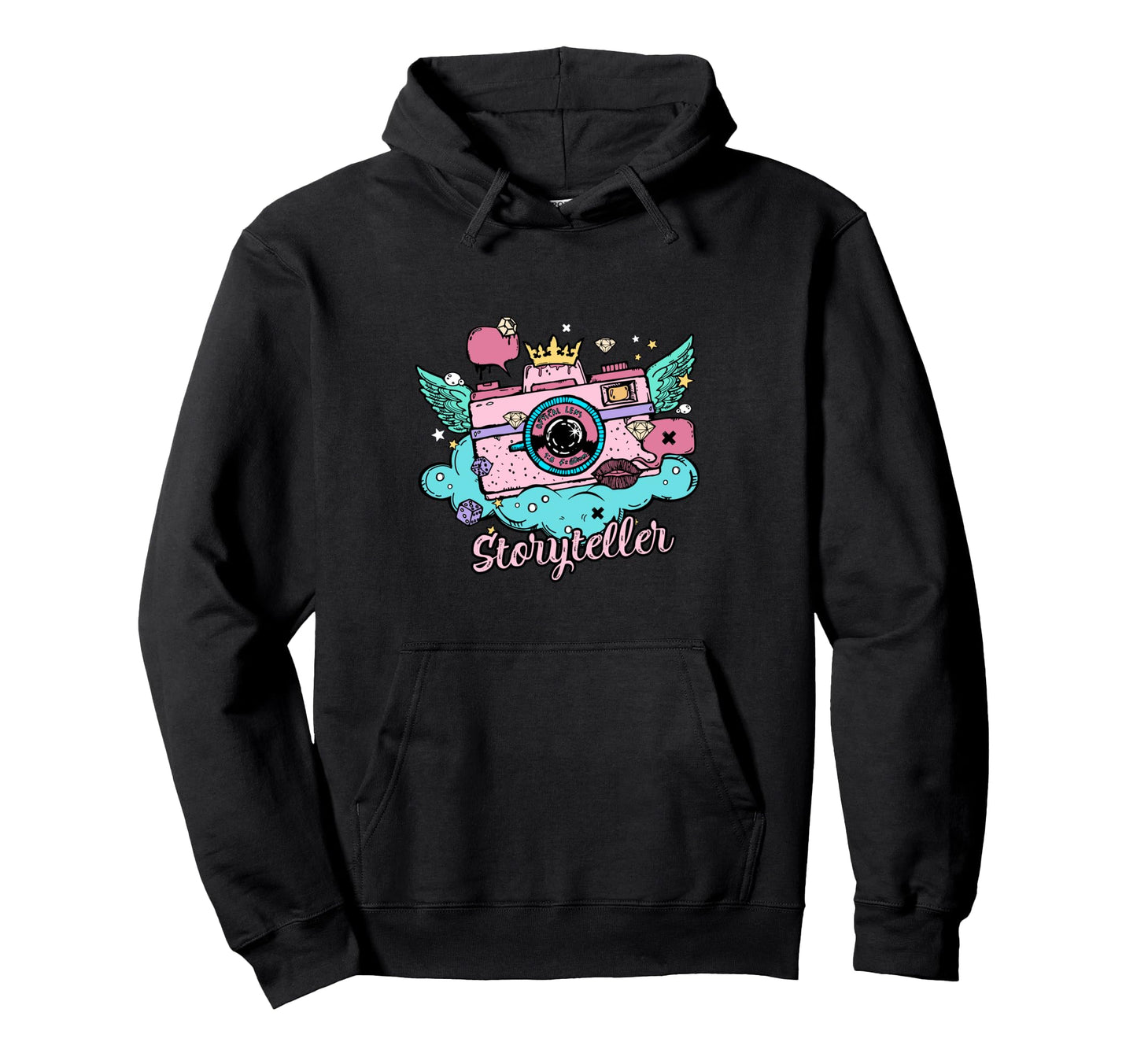 Photography Colorful Grunge Stye Camera Hoodie - Novelty Apparel Unisex - T-Shirt, Sweatshirt, Hoodie