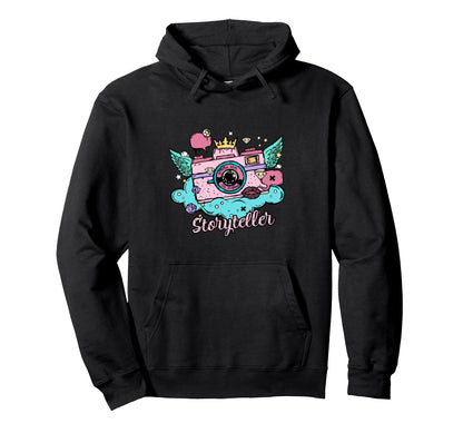Photography Colorful Grunge Stye Camera Hoodie - Novelty Apparel Unisex - T-Shirt, Sweatshirt, Hoodie