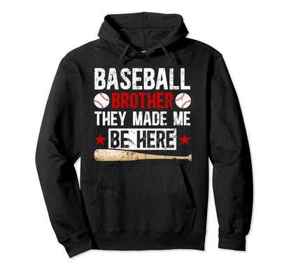 Baseball Brother Funny Baseball Players Hoodie - Graphic Print for Adults - T-Shirt, Sweatshirt, Hoodie