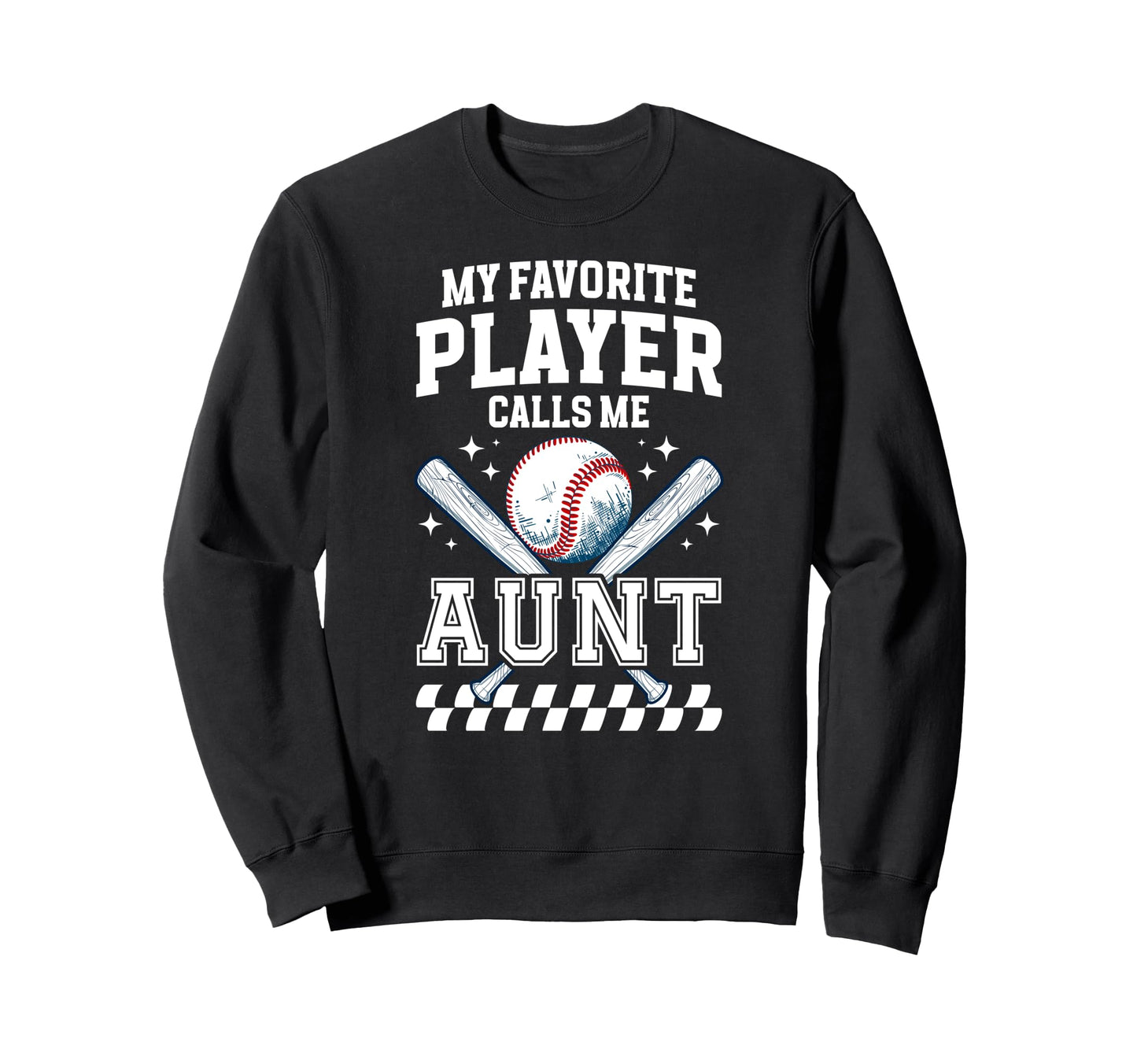 Proud Baseball Aunt Baseball Player Sweatshirt - Trendy Graphic Unisex - T-Shirt, Sweatshirt, Hoodie
