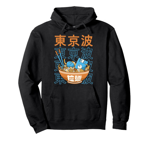 Digital Ramen Bowl Kawaii Aesthetic Hoodie - Casual Everyday Wear Unisex - T-Shirt, Sweatshirt, Hoodie