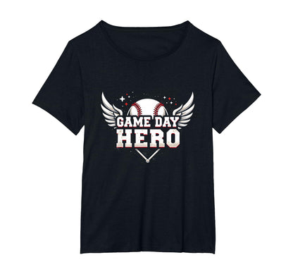 Baseball Dad Game Day Hero Proud Father T-Shirt - Graphic Print for Adults - T-Shirt, Sweatshirt, Hoodie