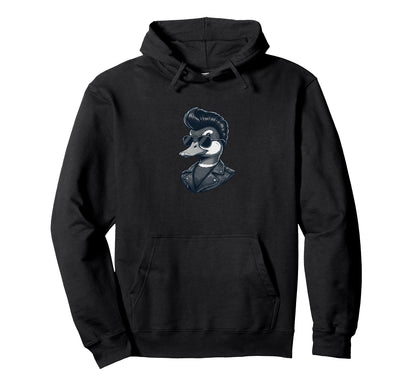 Duck Sunglasses Rockabilly Vibe Hoodie - Novelty Apparel for Adults - T-Shirt, Sweatshirt, Hoodie